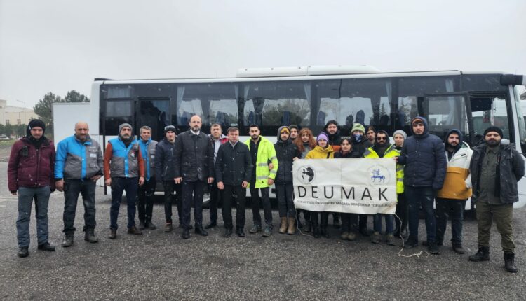 DEUMAK Topluluğu Gaziantep’e yola çıkarken